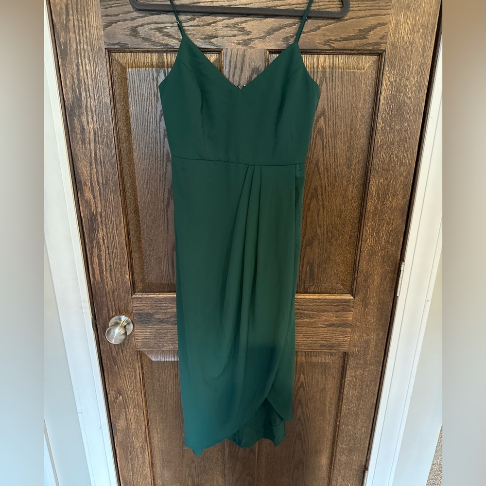 Lulu's Forest Green Strappy Dress size small